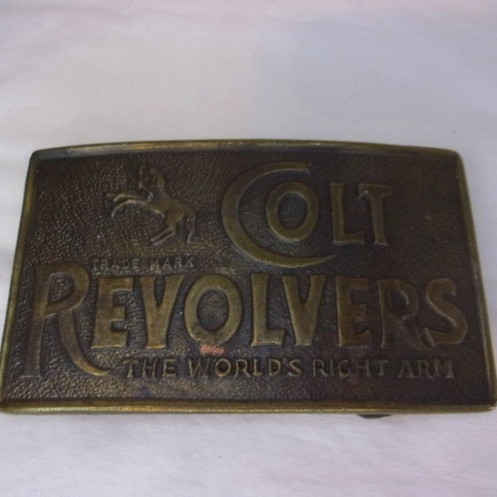 Vintage Colt Revolver Belt Buckle